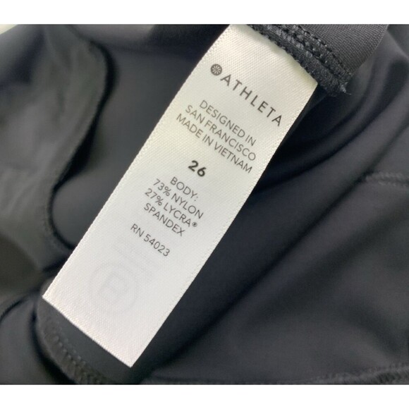 Athleta Stellar Straight Crop Pant Black Zip 657550 Pockets Womens Plus 26 - Picture 9 of 15